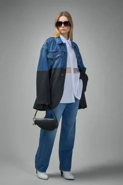 Frenken Street Poplin Organza Oversized Shirt - LABELS