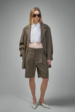 Frenken Wrap Summer Wool Blazer - LABELS