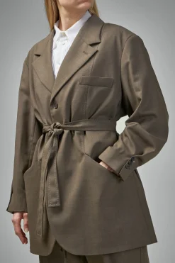 Frenken Wrap Summer Wool Blazer - LABELS