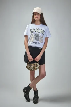 Ganni Basic Cotton Jersey Animals Relaxed T-Shirt - LABELS