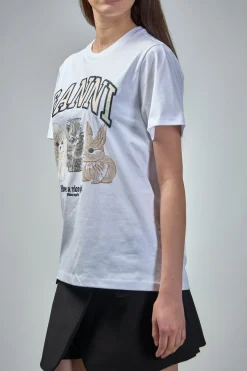 Ganni Basic Cotton Jersey Animals Relaxed T-Shirt - LABELS
