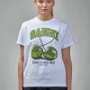Ganni Basic Jersey CHERRY Relaxed T-Shirt - LABELS