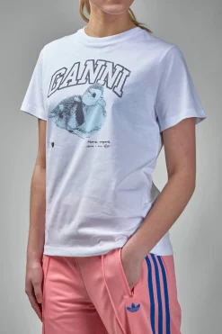 Ganni Basic Jersey Duckie Relaxed T-Shirt - LABELS