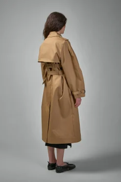 Ganni Bonded Cotton Trench Coat - LABELS