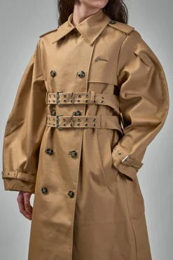 Ganni Bonded Cotton Trench Coat - LABELS