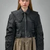 Ganni Duchesse Nylon Fitted Jacket - LABELS