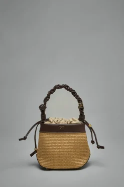 Ganni Ganni Bou Bucket Bag Raffia - LABELS