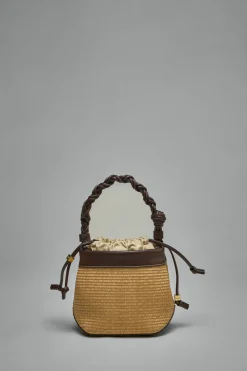Ganni Ganni Bou Bucket Bag Raffia - LABELS