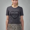 Ganni Heavy Cotton Heart Small T-Shirt - LABELS