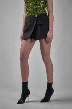 Ganni Heavy Cotton Tailoring Shorts - LABELS