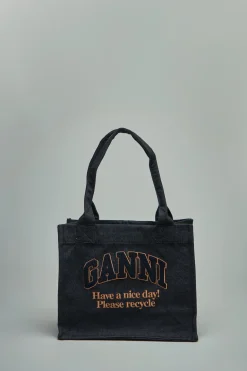 Ganni Large Easy Shopper Denim - LABELS