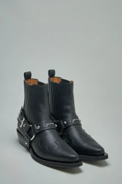 Ganni Low Cut Western Chelsea Boots - LABELS