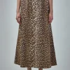 Ganni Printed Cotton Elasticated Maxi Skirt - LABELS
