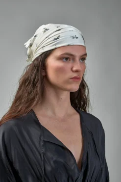 Ganni Printed Satin Scarf - LABELS