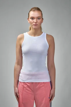 Ganni Soft Cotton Rib Tank Top - LABELS