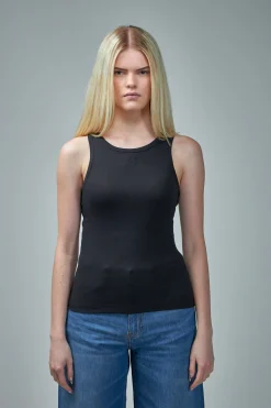 Ganni Soft cotton Rib Tank Top - LABELS