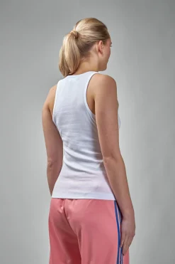 Ganni Soft Cotton Rib Tank Top - LABELS
