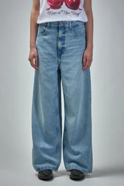 Ganni Soft Rigid Denim Baggy Jeans - LABELS