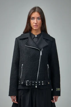 Ganni Textured Boucle Wool Jacket - LABELS