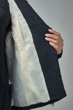 Ganni Textured Boucle Wool Jacket - LABELS