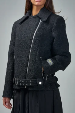 Ganni Textured Boucle Wool Jacket - LABELS
