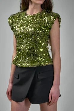 Ganni Velvet Sequins Blouse - LABELS