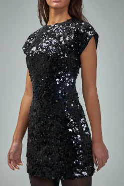 Ganni Velvet Sequins Mini Dress - LABELS