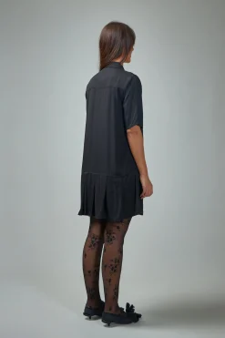 Ganni Viscose Twill Mini Dress - LABELS