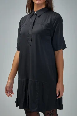Ganni Viscose Twill Mini Dress - LABELS