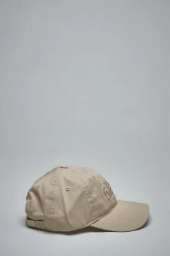 Ganni Washed Cotton Canvas Cap Embroidery - LABELS