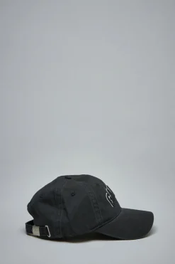 Ganni Washed Cotton Canvas Cap Embroidery - LABELS