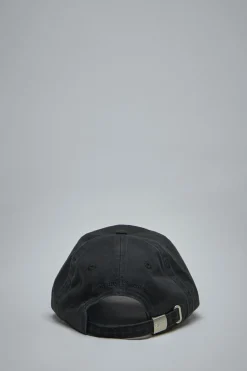 Ganni Washed Cotton Canvas Cap Embroidery - LABELS