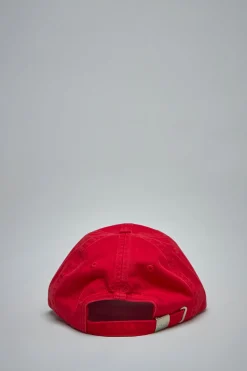 Ganni Washed Cotton Canvas Cap Embroidery - LABELS