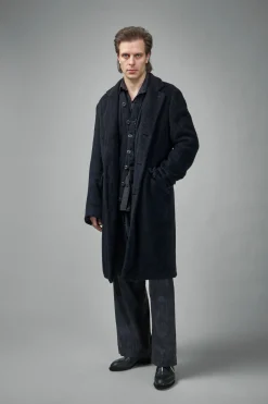 Geoffrey B. Small BRC08 Handmade Pure Alashan Cashmere 3-ply Fully-Lined Como Silk Long Coat - LABELS