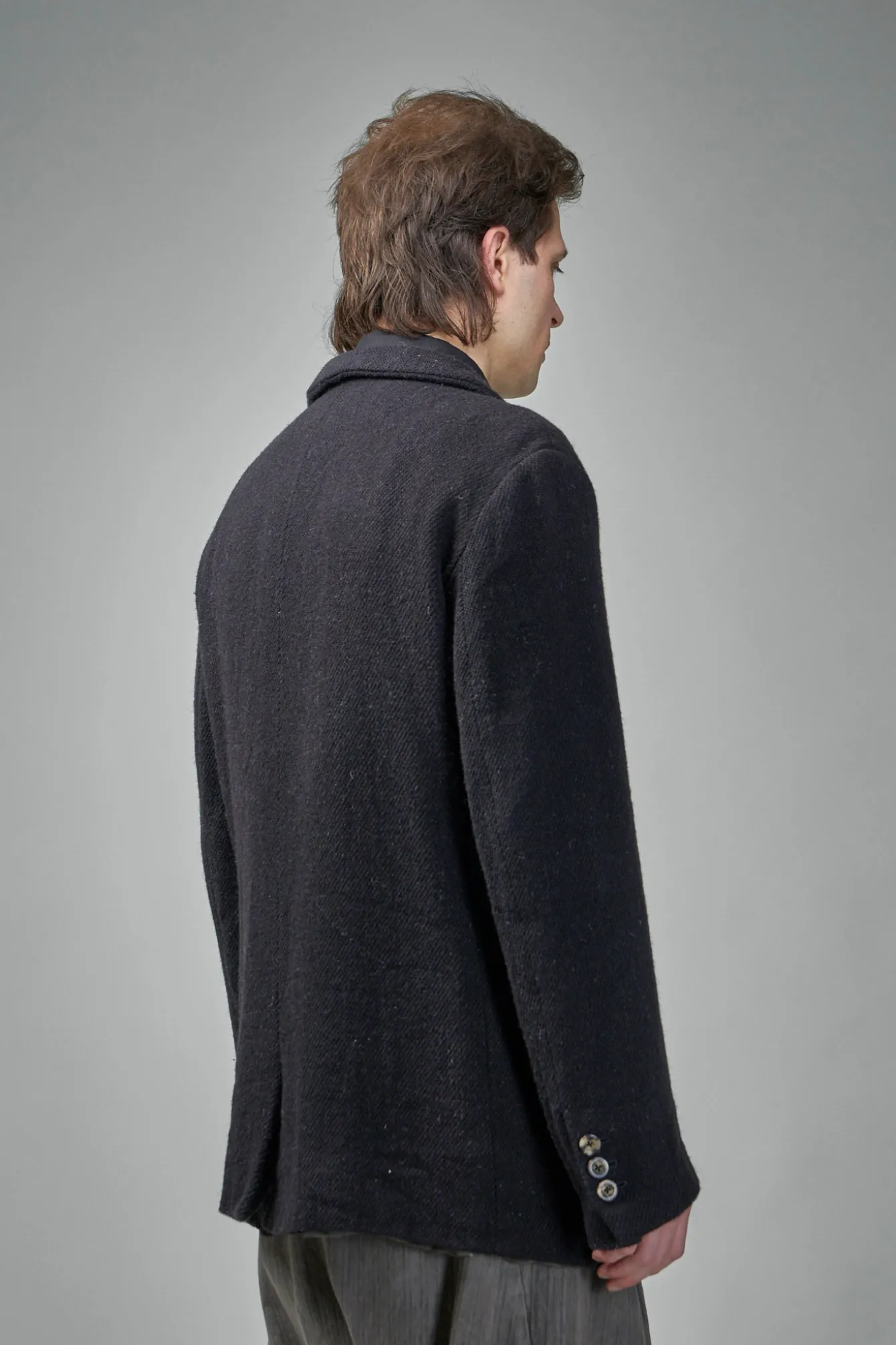 Geoffrey B. Small EV8J05 Handmade Extended Length Single-Breasted 3 Button Jacket - LABELS