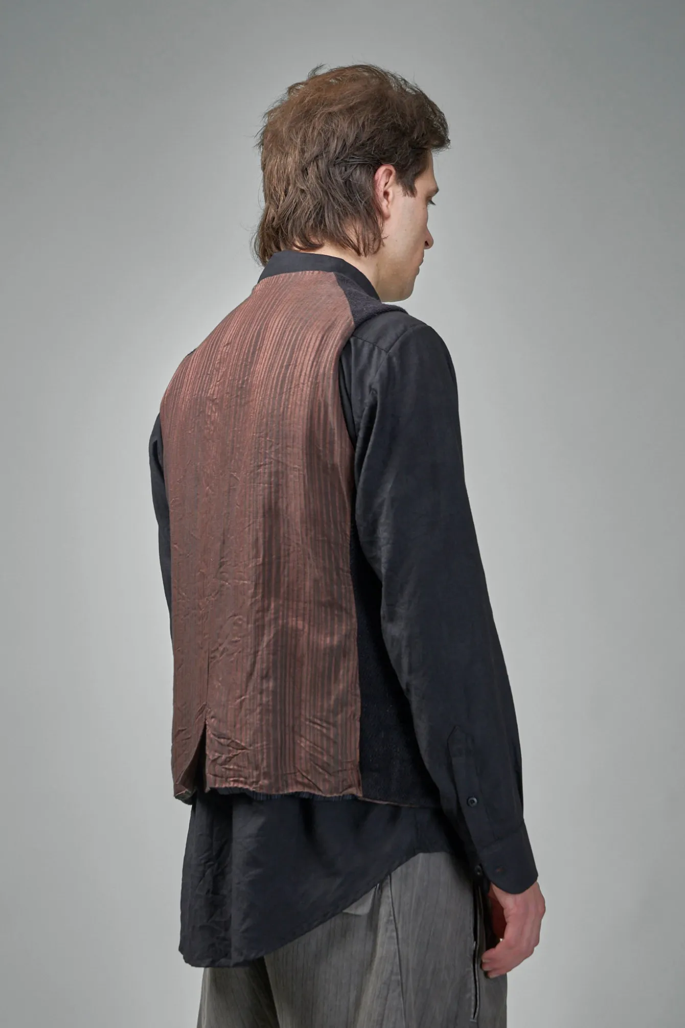 Geoffrey B. Small EV8J06 Handmade Single Breasted 6-Buttons Central, Single Vent Waistcoat - LABELS