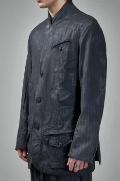 Geoffrey B. Small EV8J04 Handmade Single Breasted Coat Jacket With Patch Pockets - LABELS