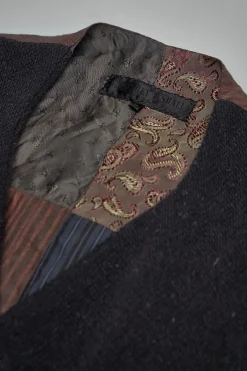 Geoffrey B. Small EV8J06 Handmade Single Breasted 6-Buttons Central, Single Vent Waistcoat - LABELS