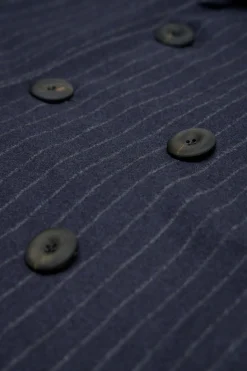 Geoffrey B. Small EV8J10 Handmade Elongated Double-Breasted, 6 Buttons, Double Vent Tailored Jacket - LABELS