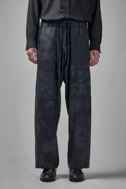 Geoffrey B. Small EV8P13 Handmade Relaxed-fit Straight Leg Tailored Elastic Waist Drawstring Trouser - LABELS
