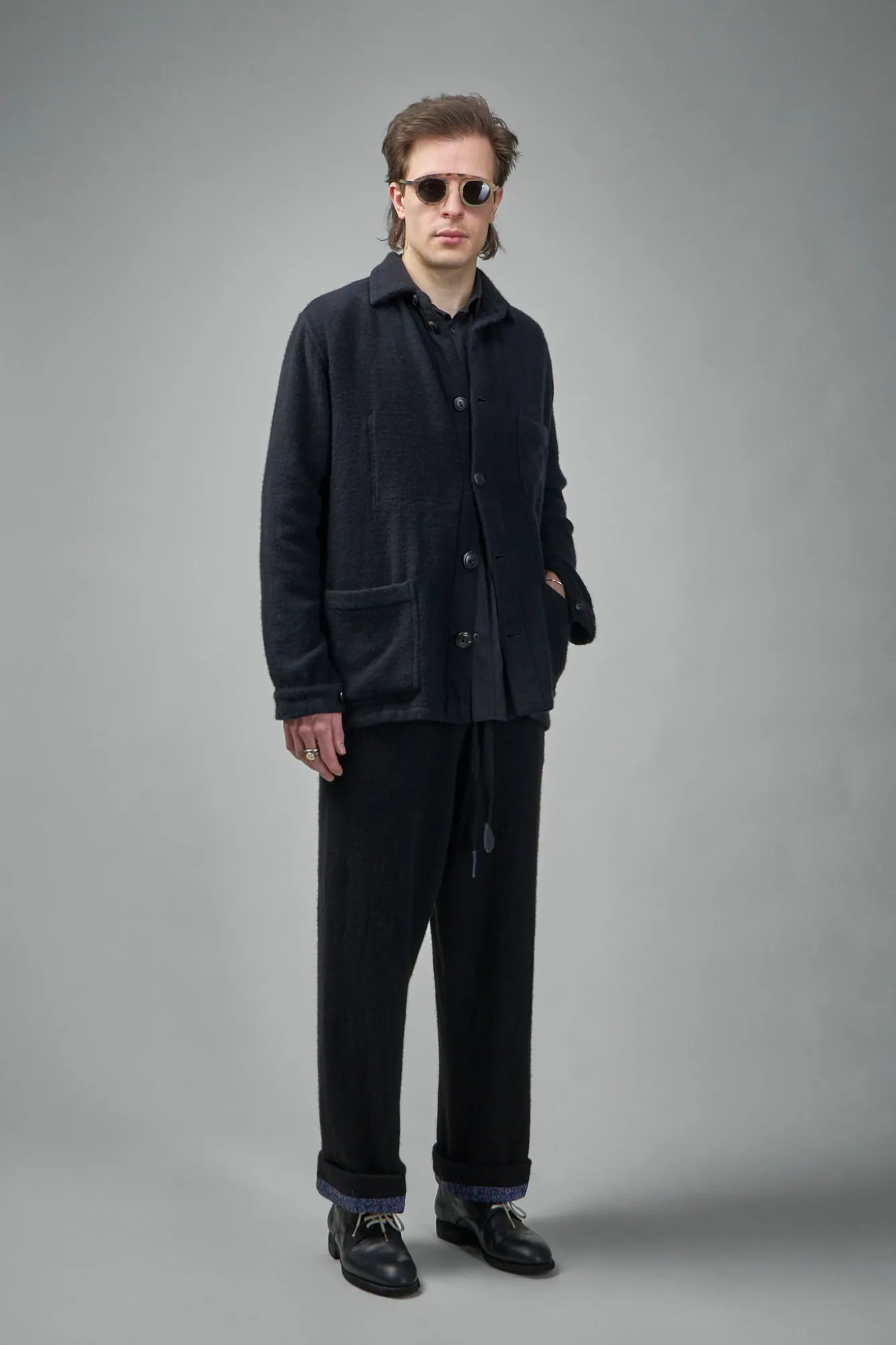 Geoffrey B. Small EV8P06 Handmade Relaxed-Fit Straight Leg Tailored Trouser - LABELS