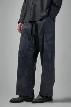 Geoffrey B. Small EV8P13 Handmade Relaxed-fit Straight Leg Tailored Elastic Waist Drawstring Trouser - LABELS