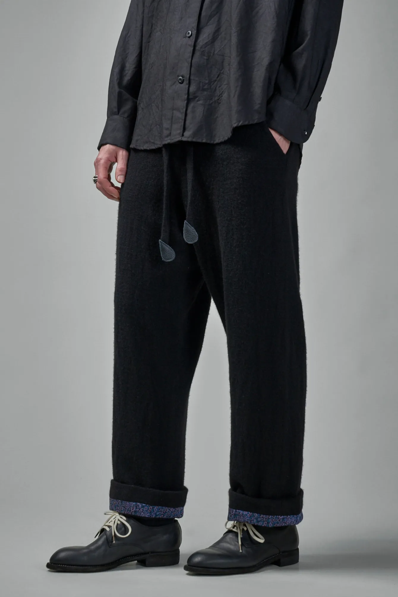 Geoffrey B. Small EV8P06 Handmade Relaxed-Fit Straight Leg Tailored Trouser - LABELS