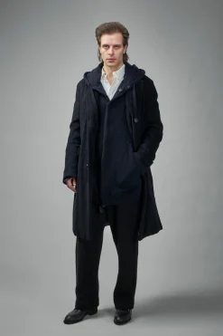 Geoffrey B. Small EV7WK02 Handmade Extended-Length Long Hooded Cardigan - LABELS