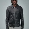 Guidi Aviator Leather Jacket Soft Horse - LABELS