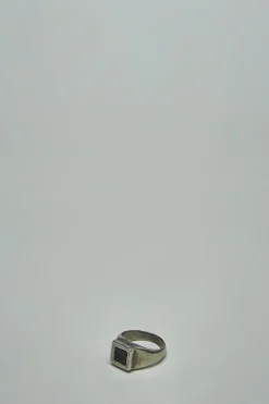 Guidi Silver Ring w/ Kangaroo Leather 925 - LABELS