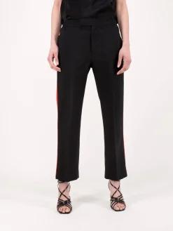 Haider Ackermann Casual Trousers Cosmos black red - LABELS
