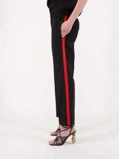 Haider Ackermann Casual Trousers Cosmos black red - LABELS