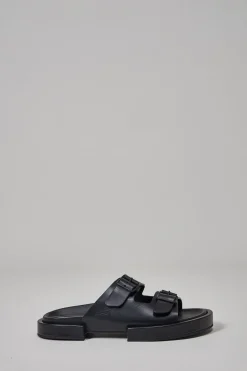 Henri Block Sandals Elbamat, black - LABELS