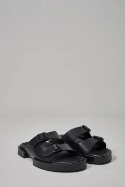 Henri Block Sandals Elbamat, black - LABELS